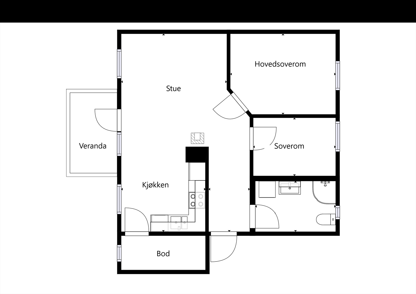 Plantegning Resvegen 29B Galleribilde