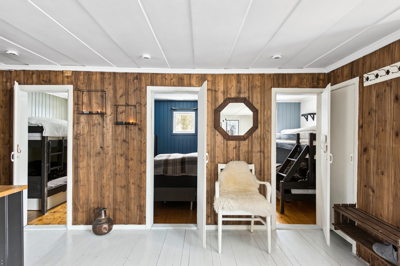 Hytta har 3 soverom og godt med sengeplasser. Galleribilde