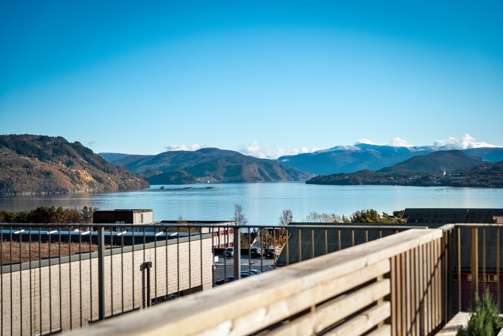 Utsiktsbilde fra takterrassen. Galleribilde