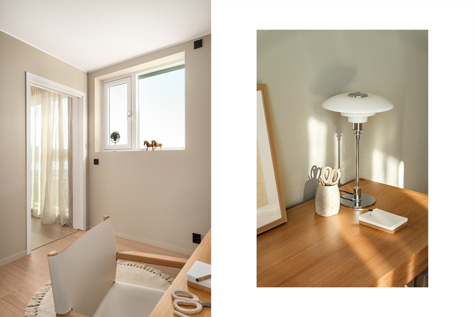 Soverom med inngang fra stue/kjøkken. Kanskje man trenger et hjemmekontor? Galleribilde