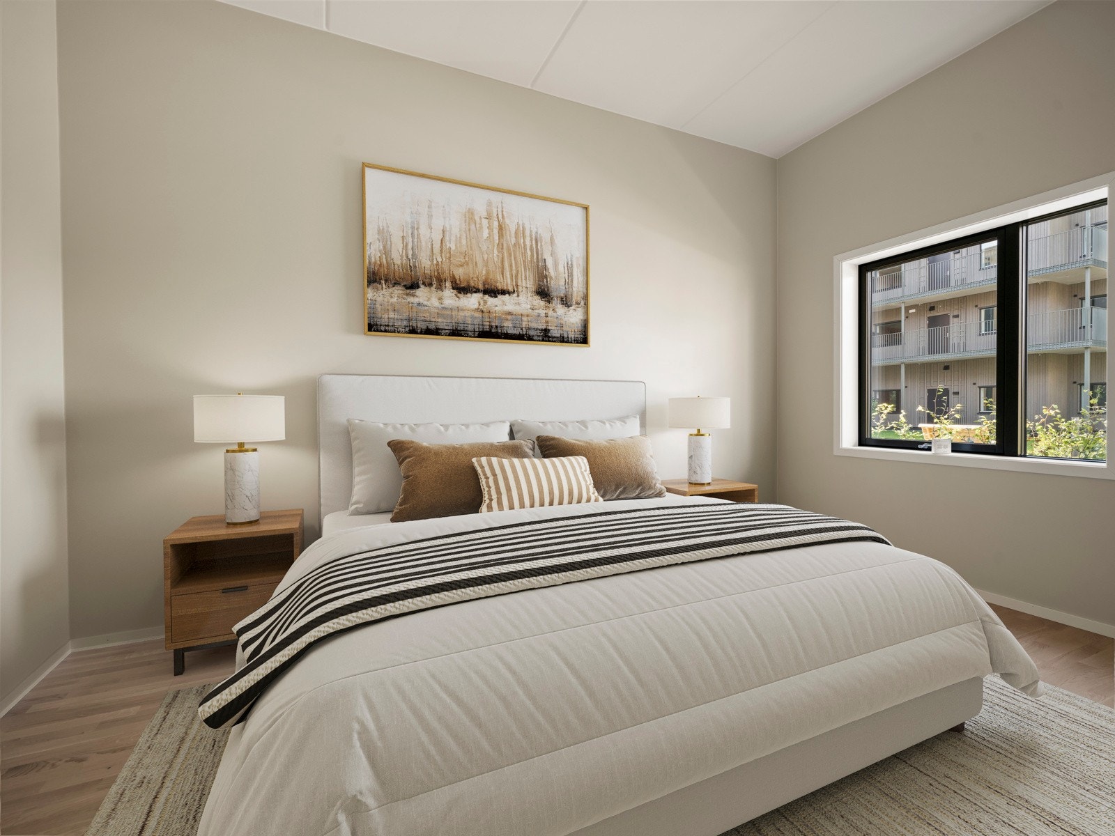 Leiligheten har to soverom, hovedsoverom på er på 12 kvm og har i tillegg 3 kvm walk in closet. Galleribilde