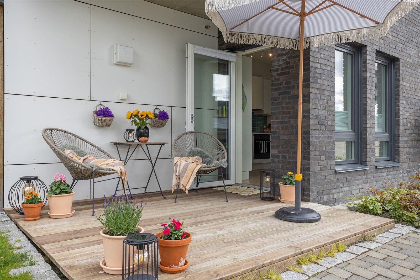 Terrassen er ca. 8 m². Galleribilde