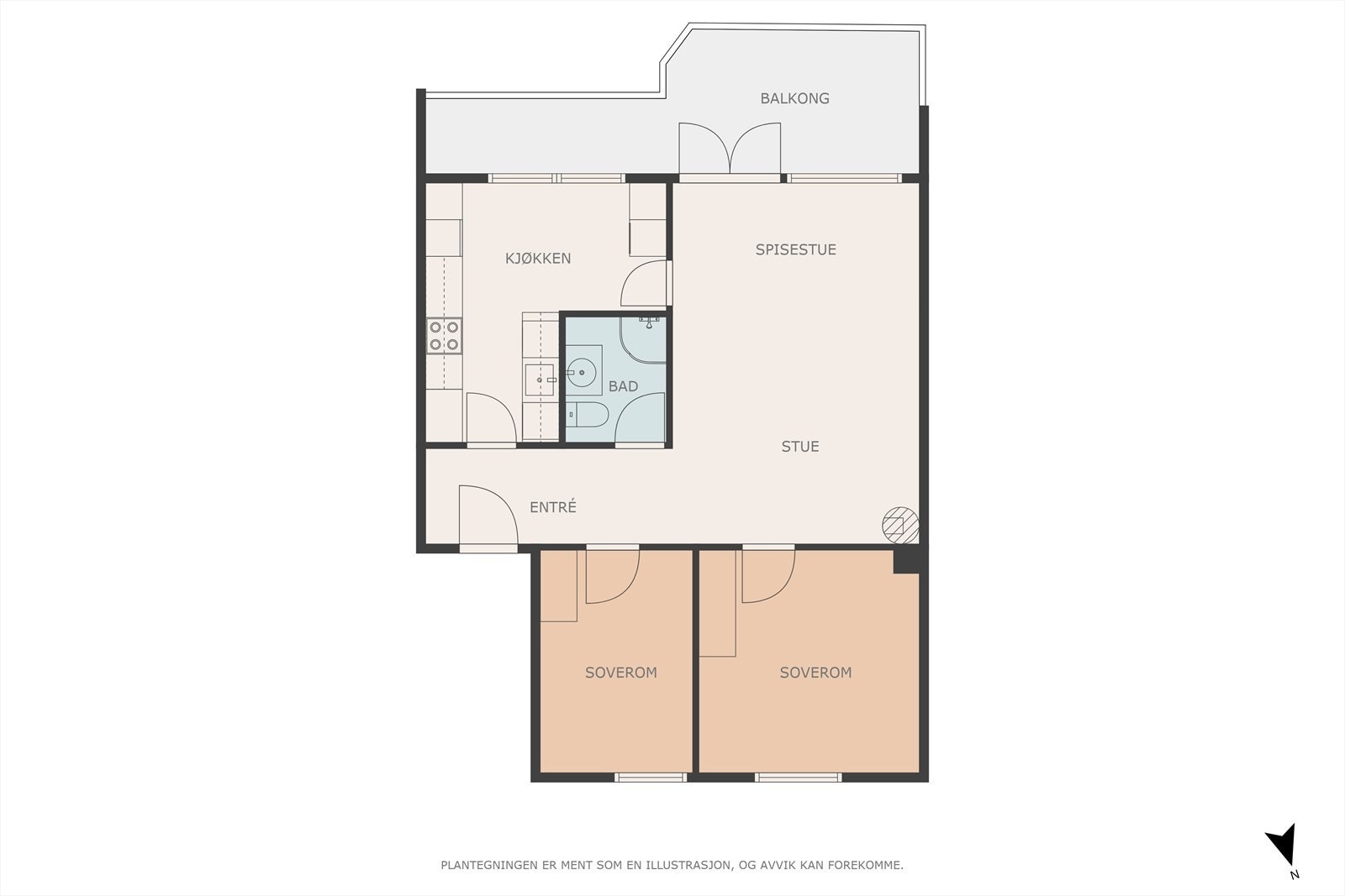 Plantegning Galleribilde