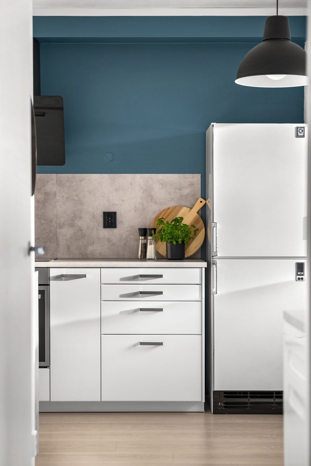 Kjøkkenet ble pusset opp i 2023/2024. Galleribilde