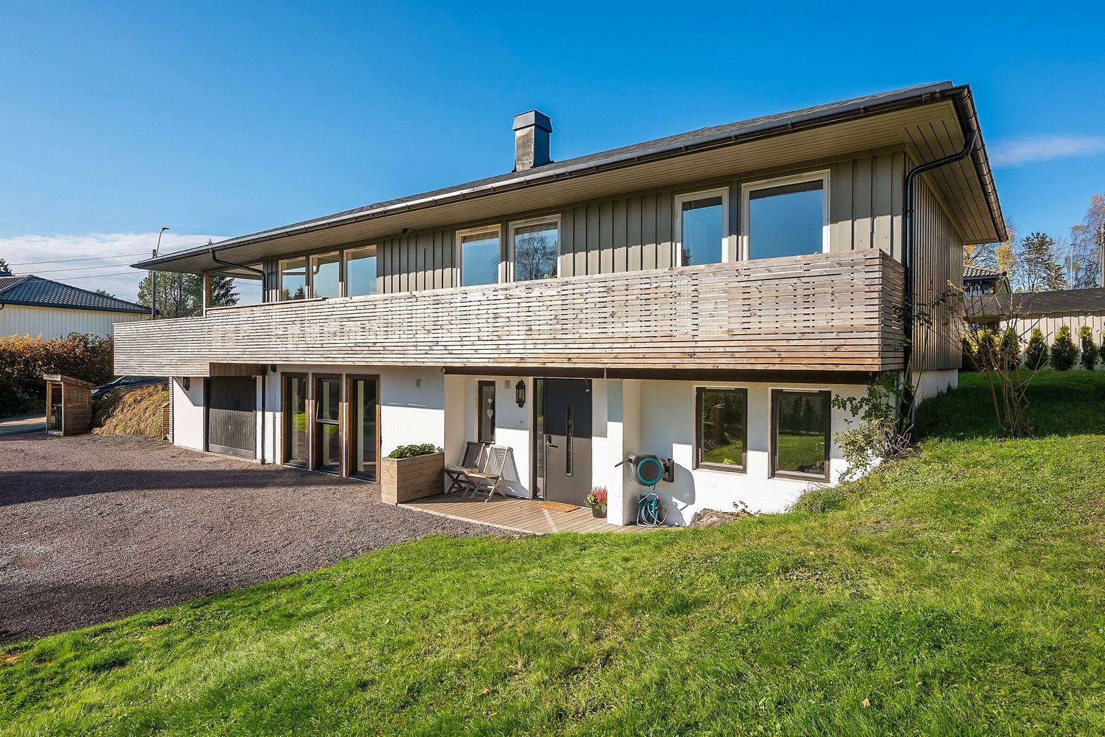 Moderne preg på fasaden Galleribilde