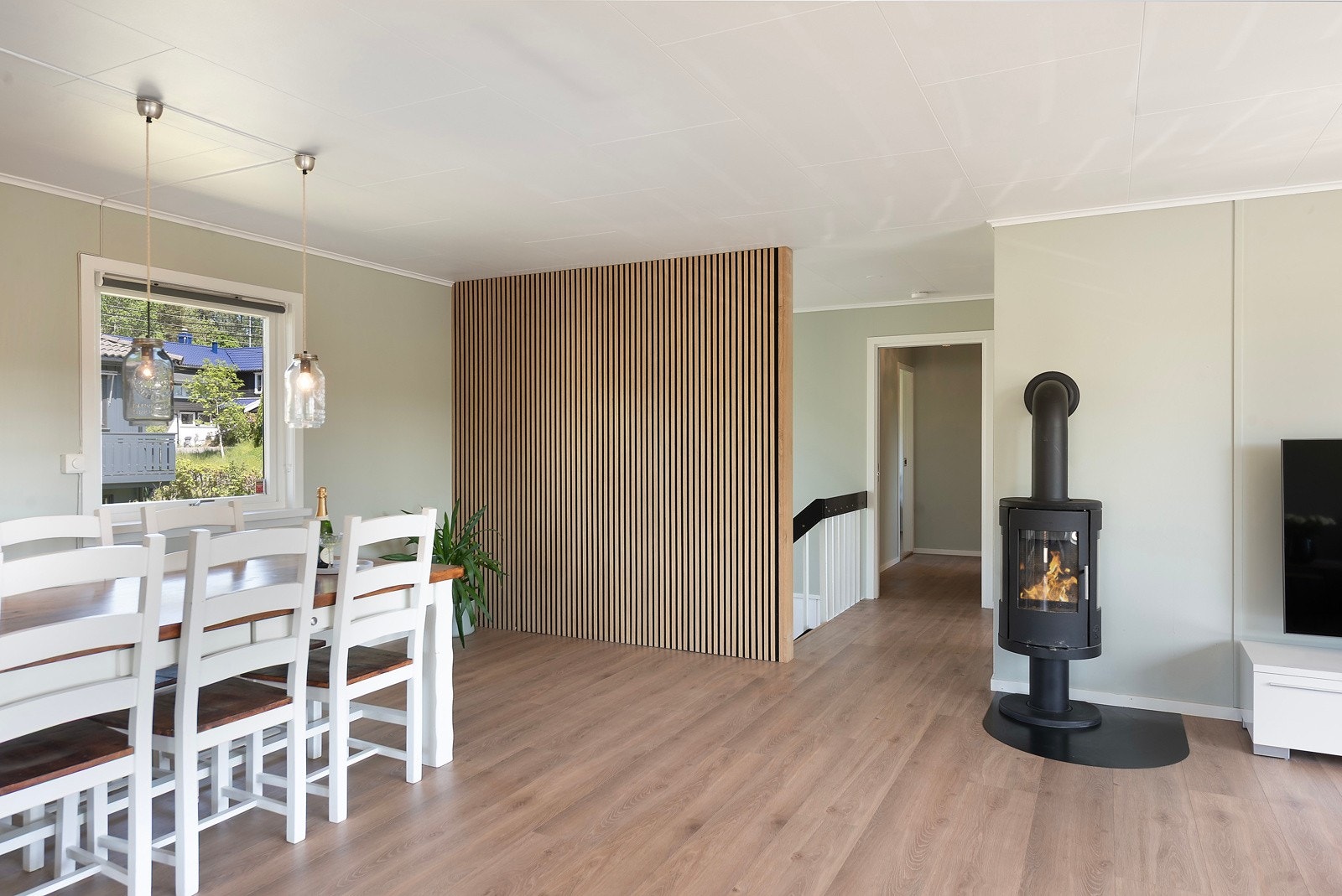 Deilig peisovn i stuen Galleribilde