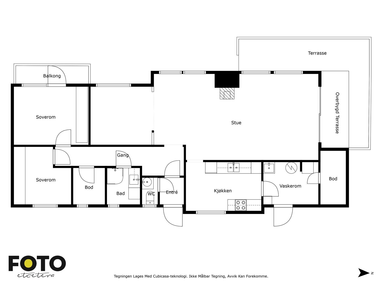 Illustrert planskisse, Åssvingen 18 i Rakkestad. Galleribilde