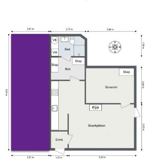 Planntegning Galleribilde