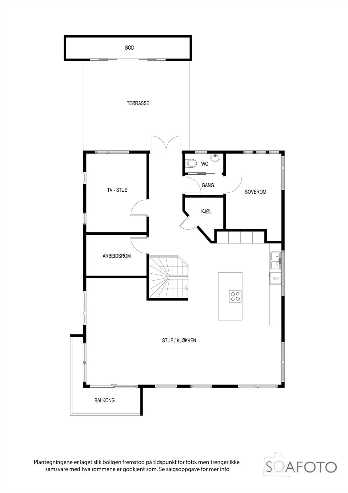 Plantegning 2. etasje Galleribilde