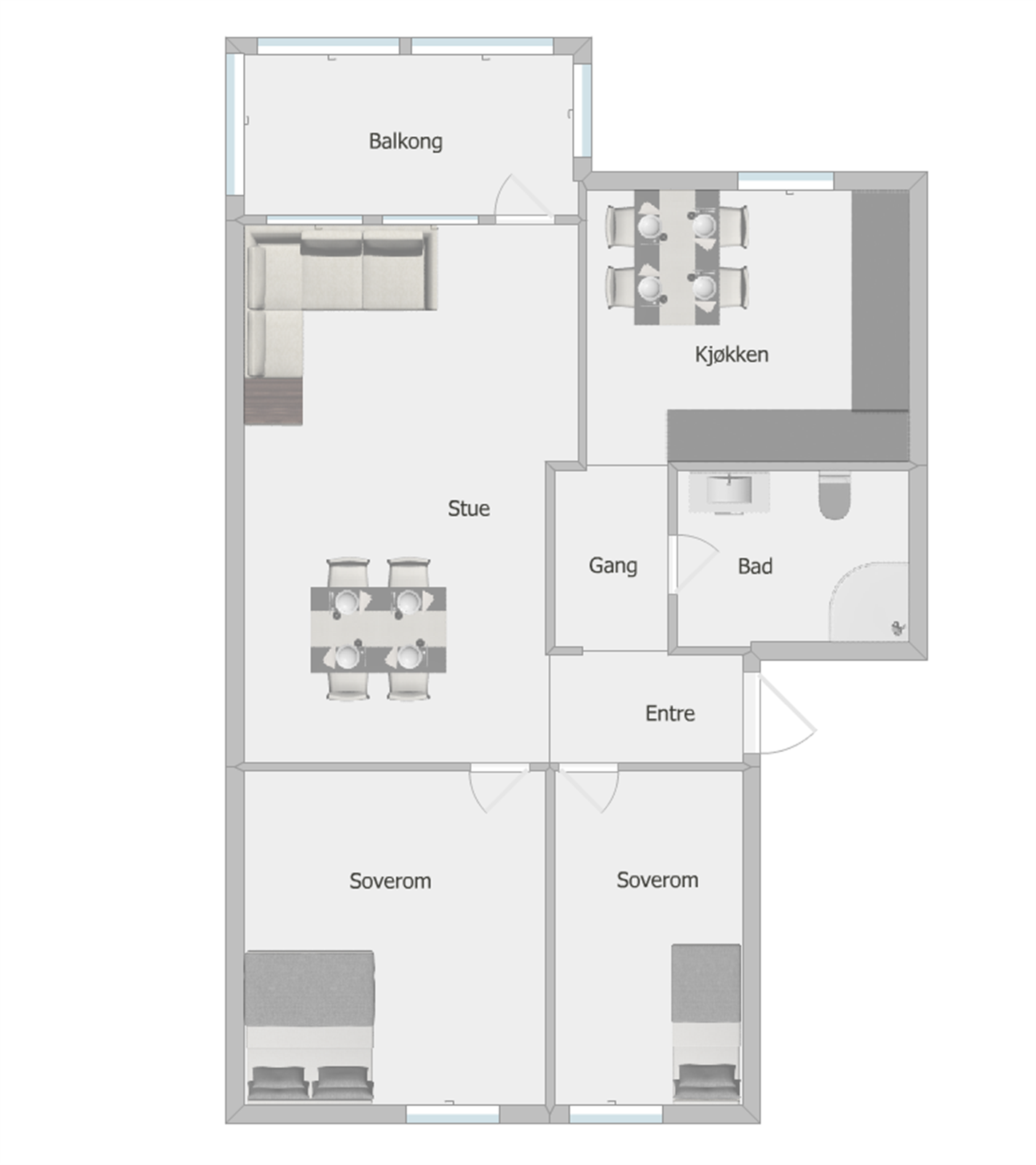 Plantegning Galleribilde