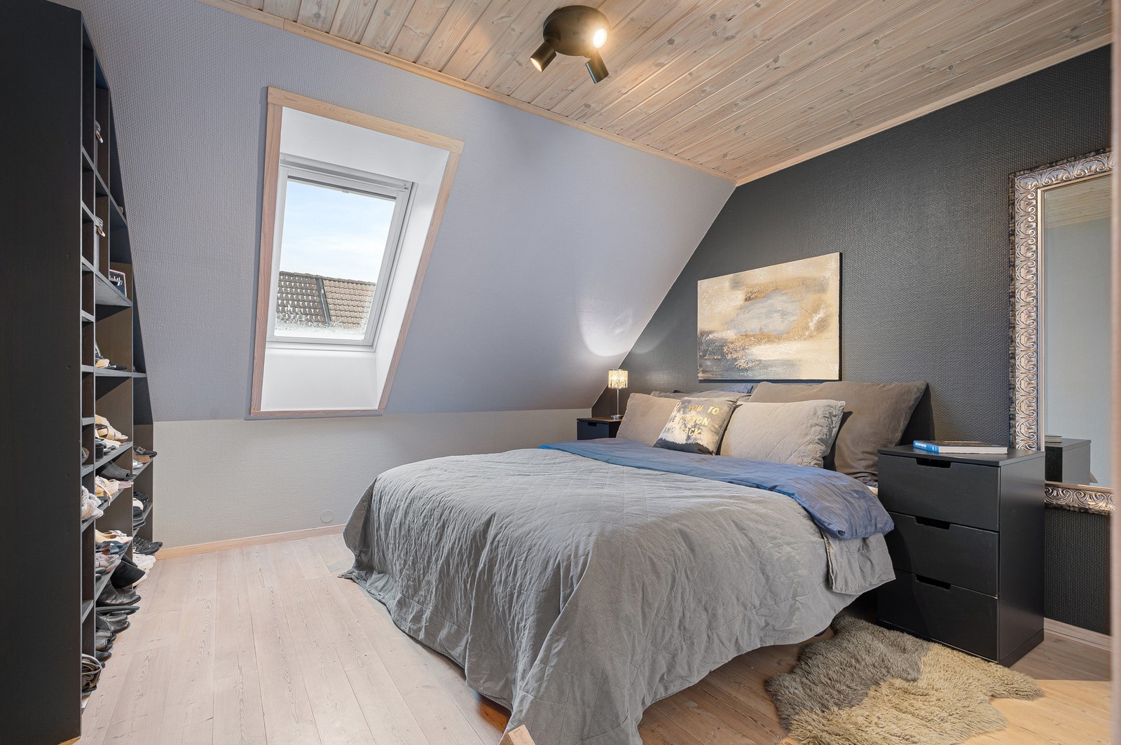 Hovedsoverommet er på 12,5 kvm. Galleribilde