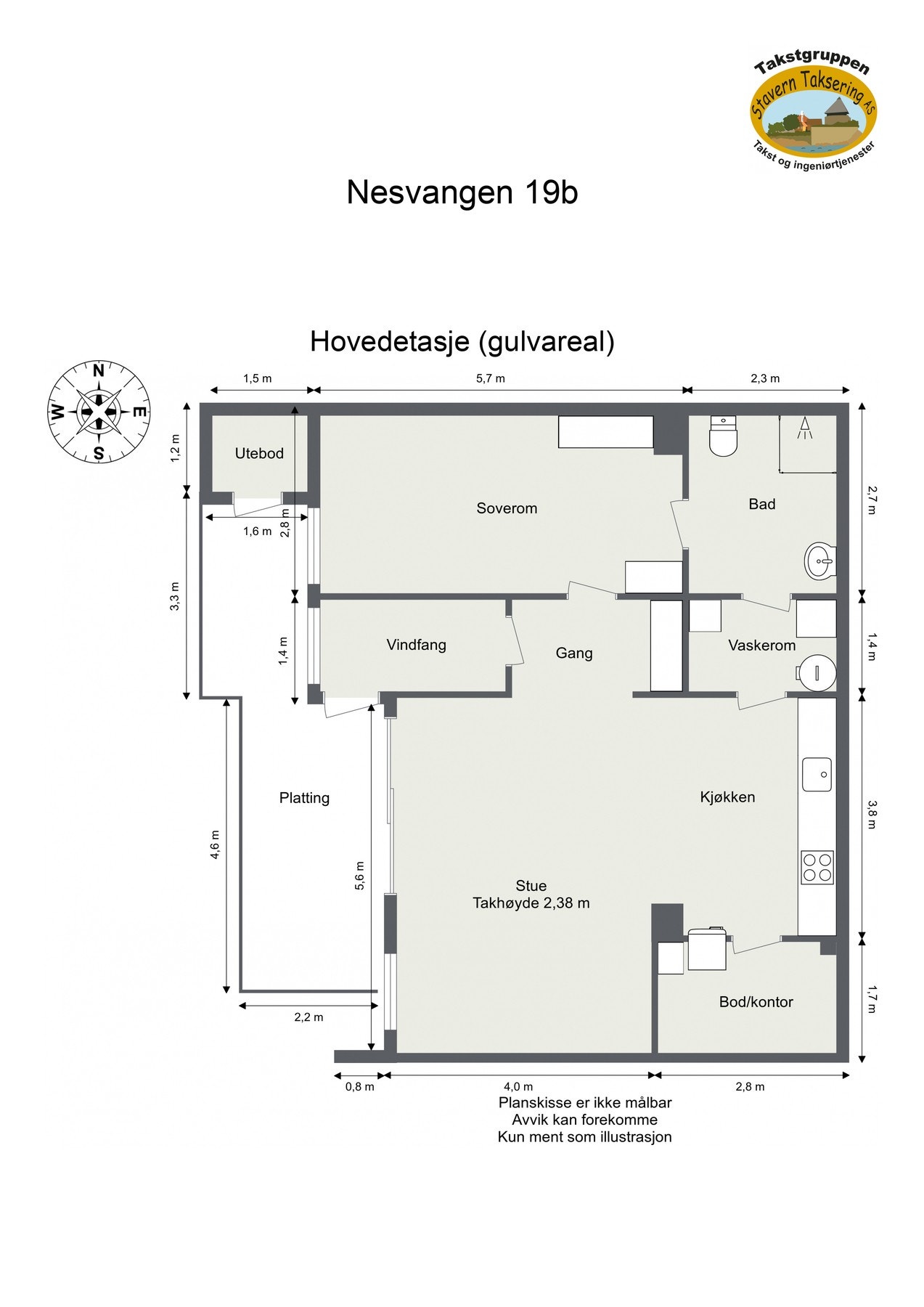 Plantegning Galleribilde