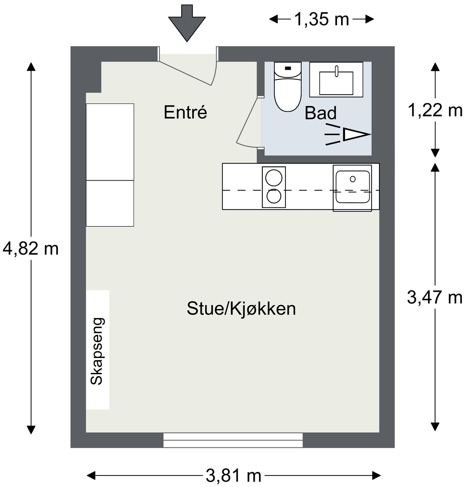 Plantegning Galleribilde