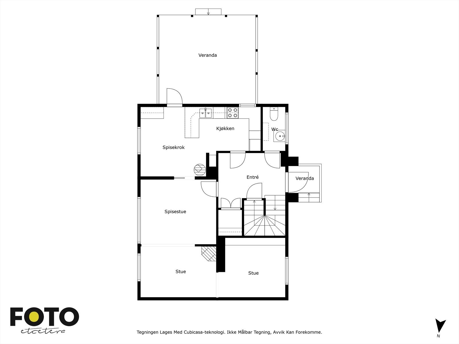 Illustrert planskisse 1. etasje Galleribilde