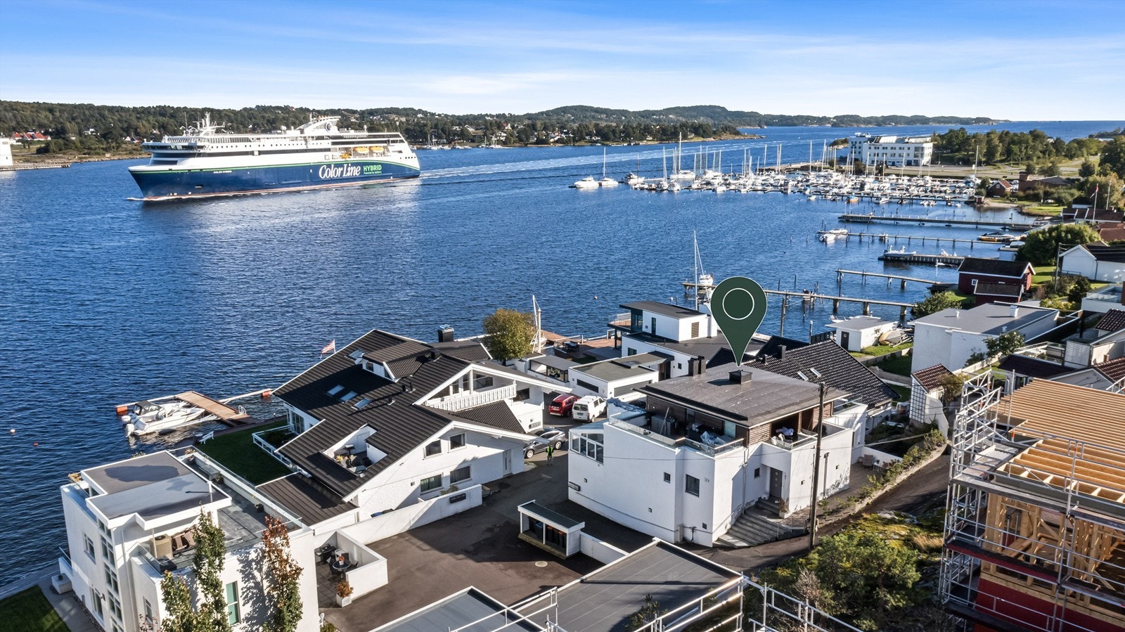 Eiendommens beliggenhet er merket i kartet Galleribilde