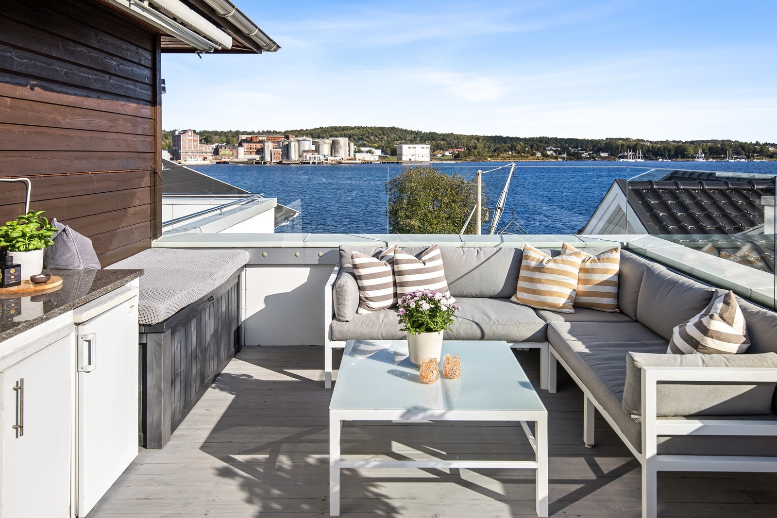 Takterrassen med fantastisk utsikt Galleribilde