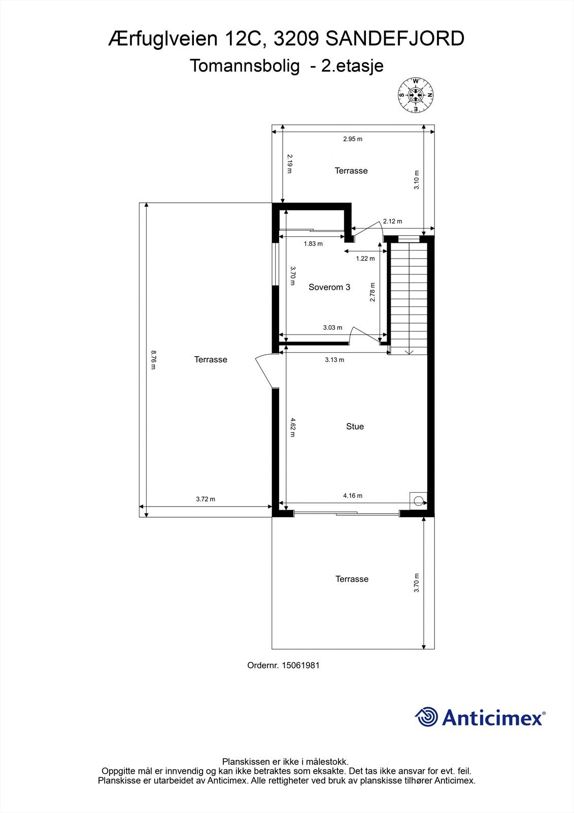 Merk deg alle de flotte utearealene i 2. etasjen Galleribilde