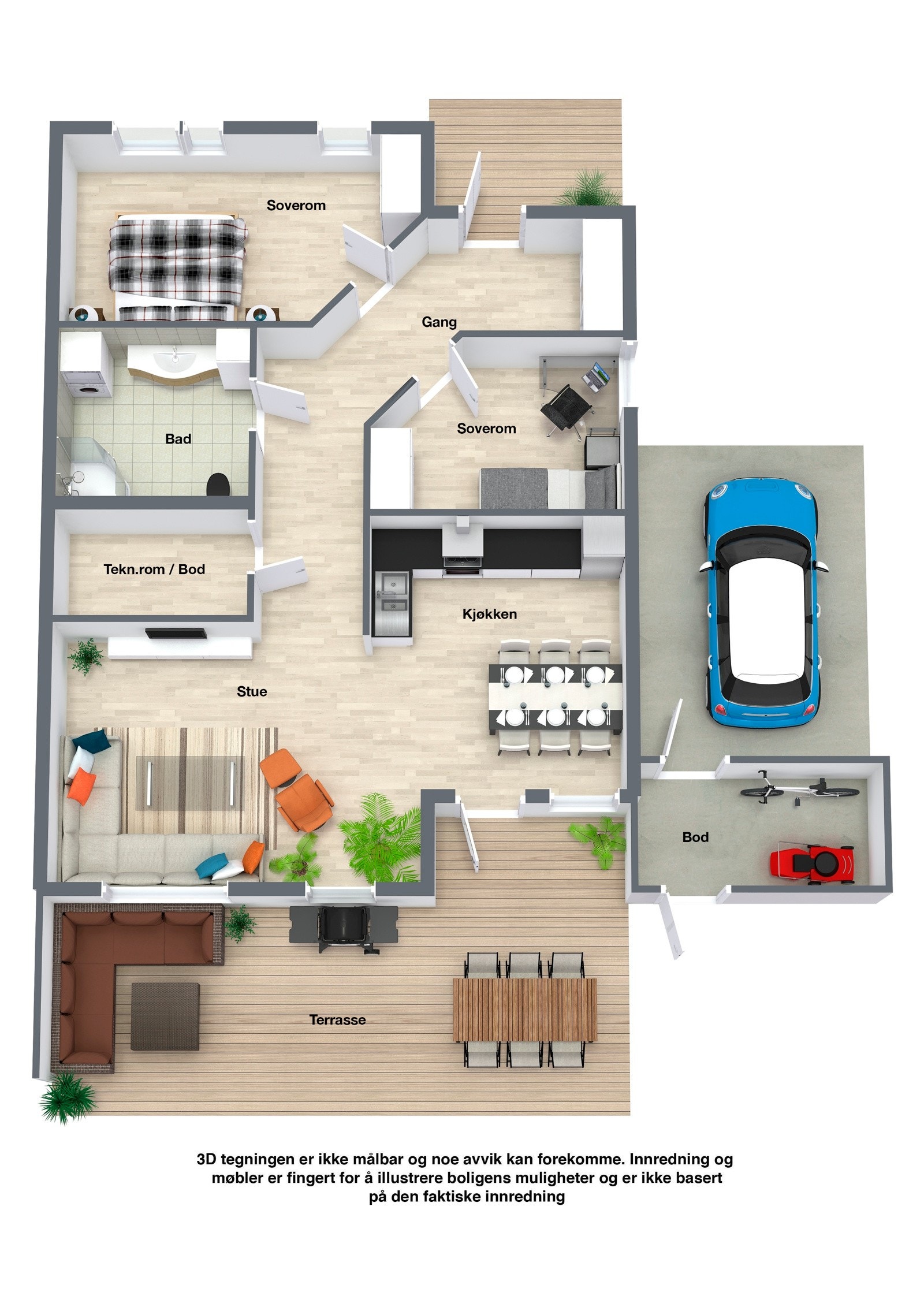 Plantegning Nensetjordet 70. Galleribilde