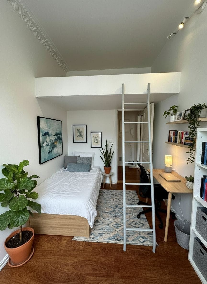 3D redigert bilde av soverom 3 Galleribilde