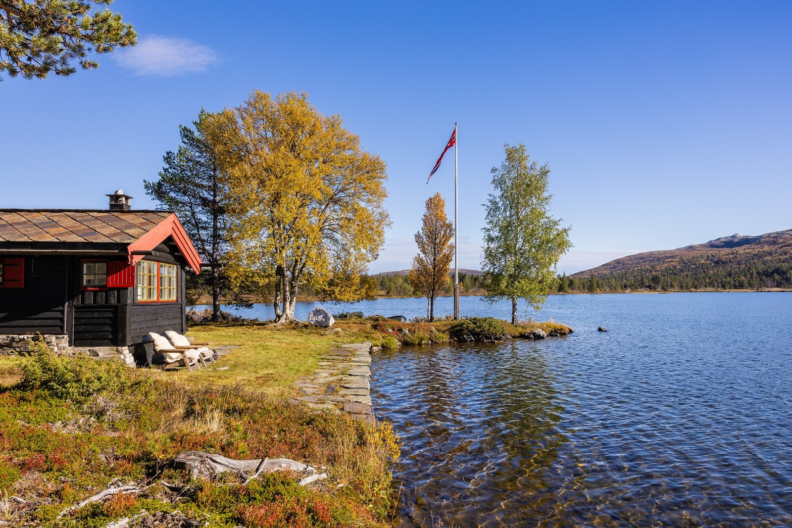 Årvillingen byr på svært gode badetemperaturer om sommeren og mulighet for isbading vinterstid. Galleribilde