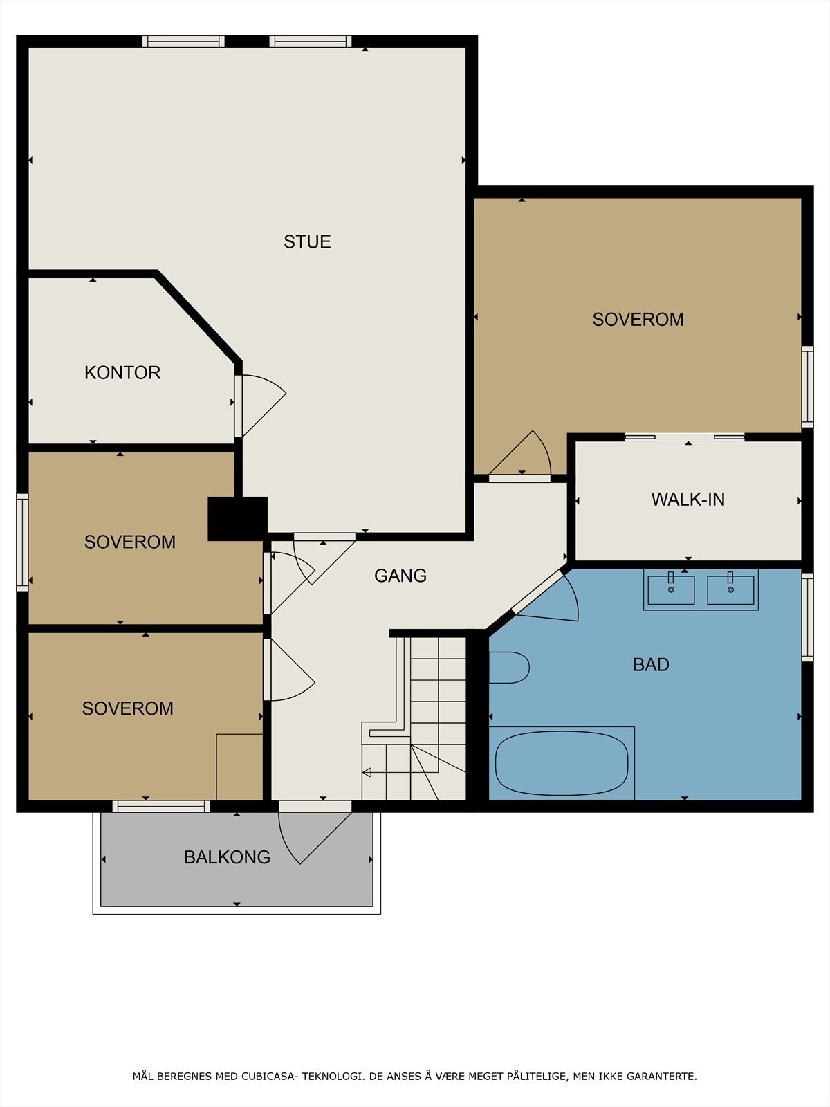Plantegning 2.etasje Galleribilde