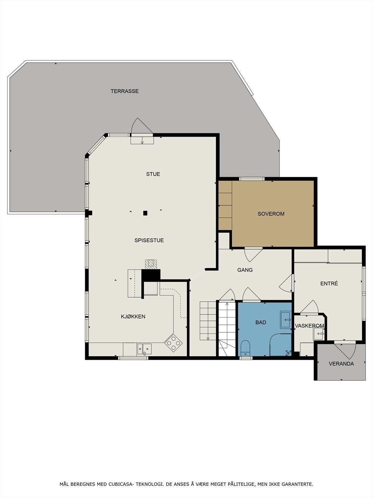 Plantegning 1.etasje Galleribilde