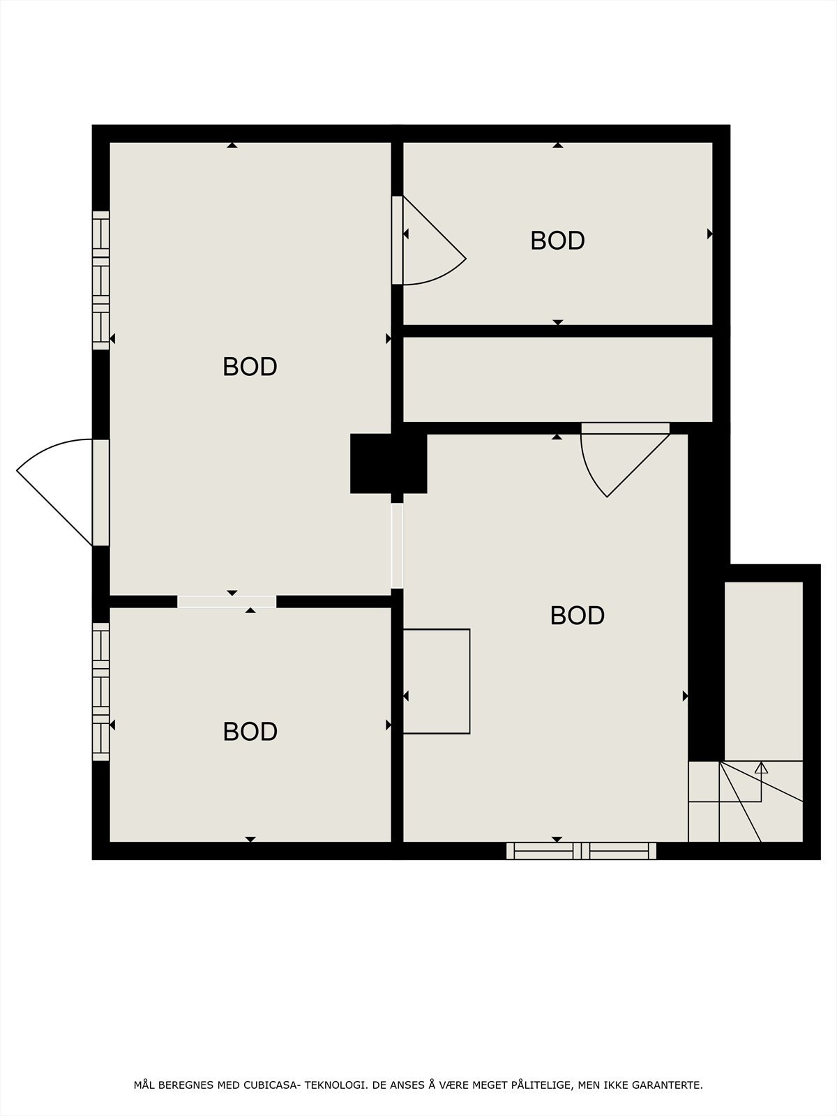 Plantegning underetasje Galleribilde