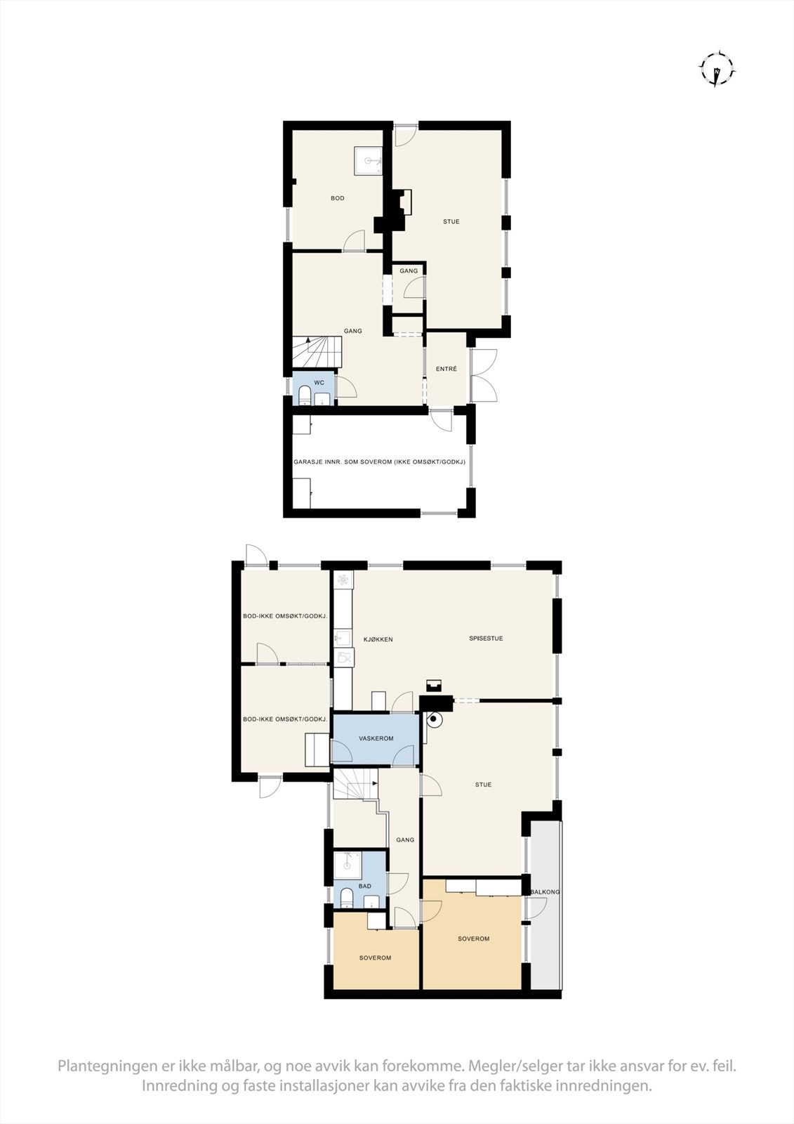 Plantegning av hele boligen. Galleribilde