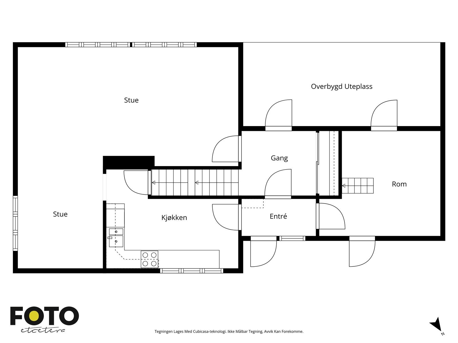 Plantegning 1. etasje Galleribilde