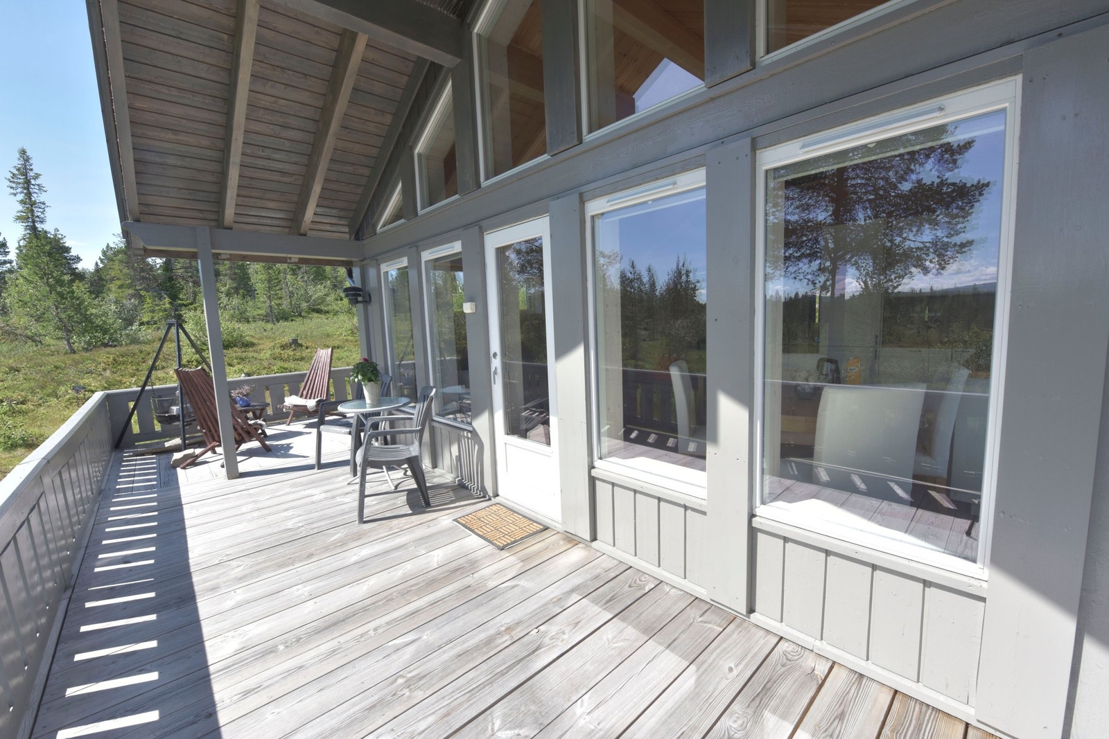 Terrassen på sydsiden. Galleribilde