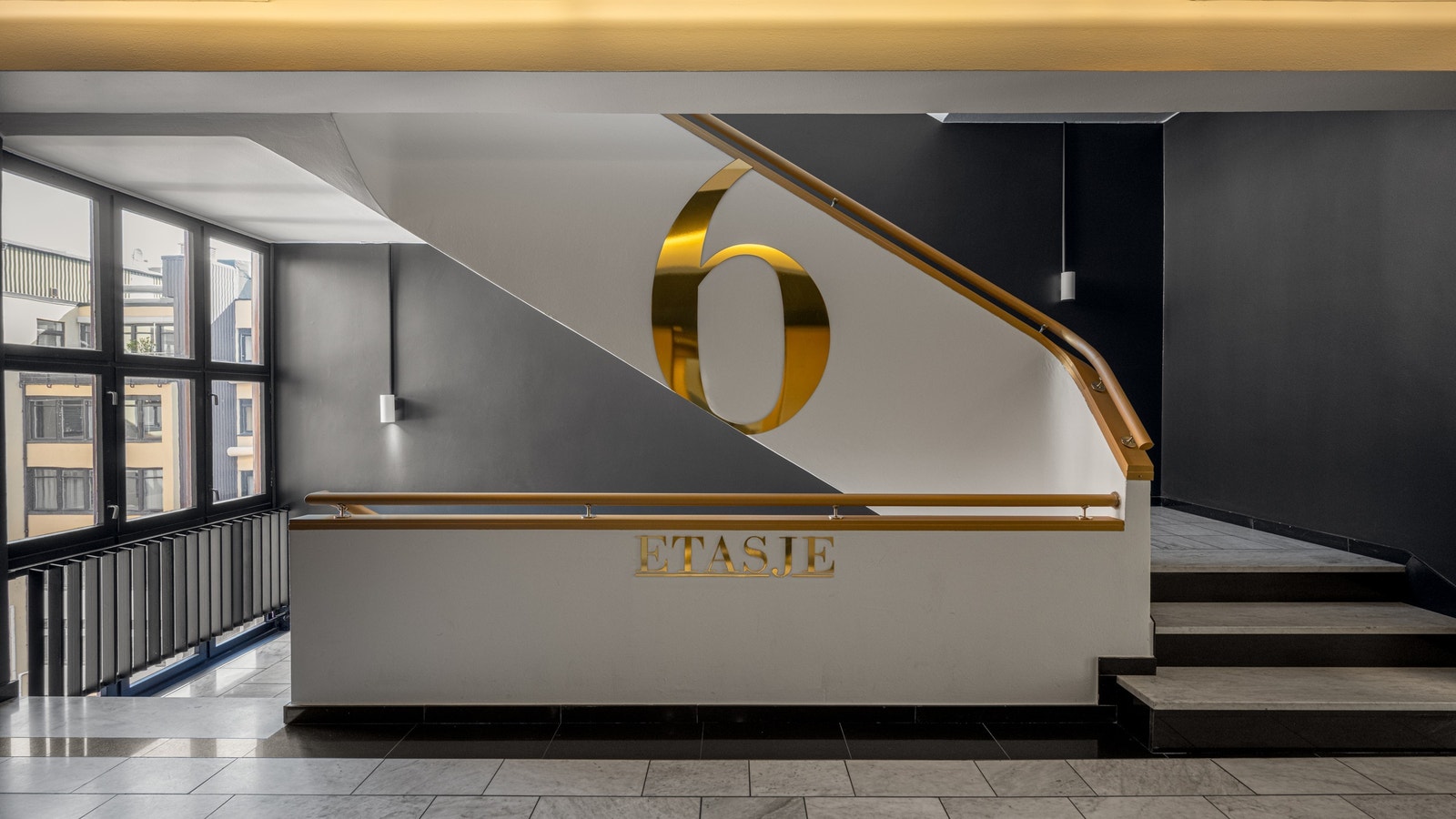 Moderne og elegant trappeløp Galleribilde