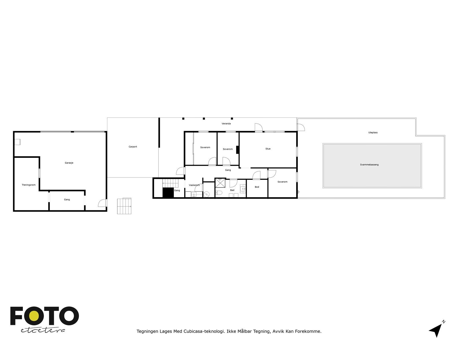 Illustrert planskisse, 1. etasje. Galleribilde
