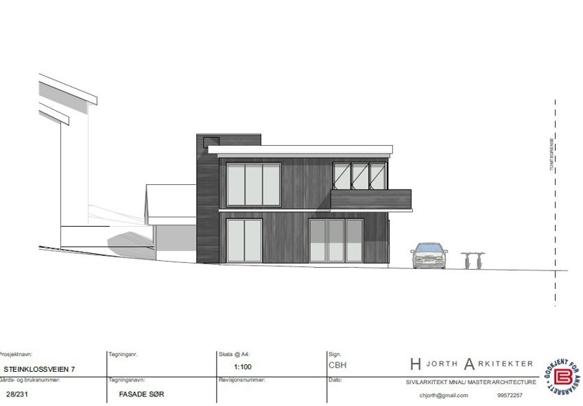 Rammetillatelse med tegninger av godkjent bolig ligger vedlagt salgsoppgaven Galleribilde