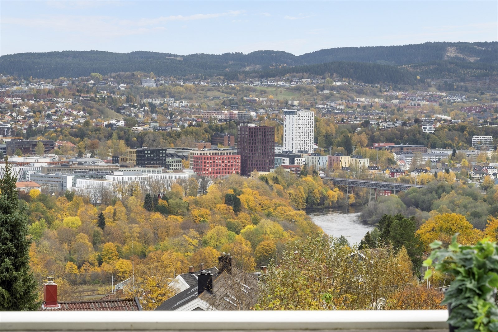 Fantastisk utsikt over Trondheim. Galleribilde