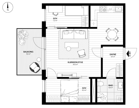 Planløsning D301 Galleribilde