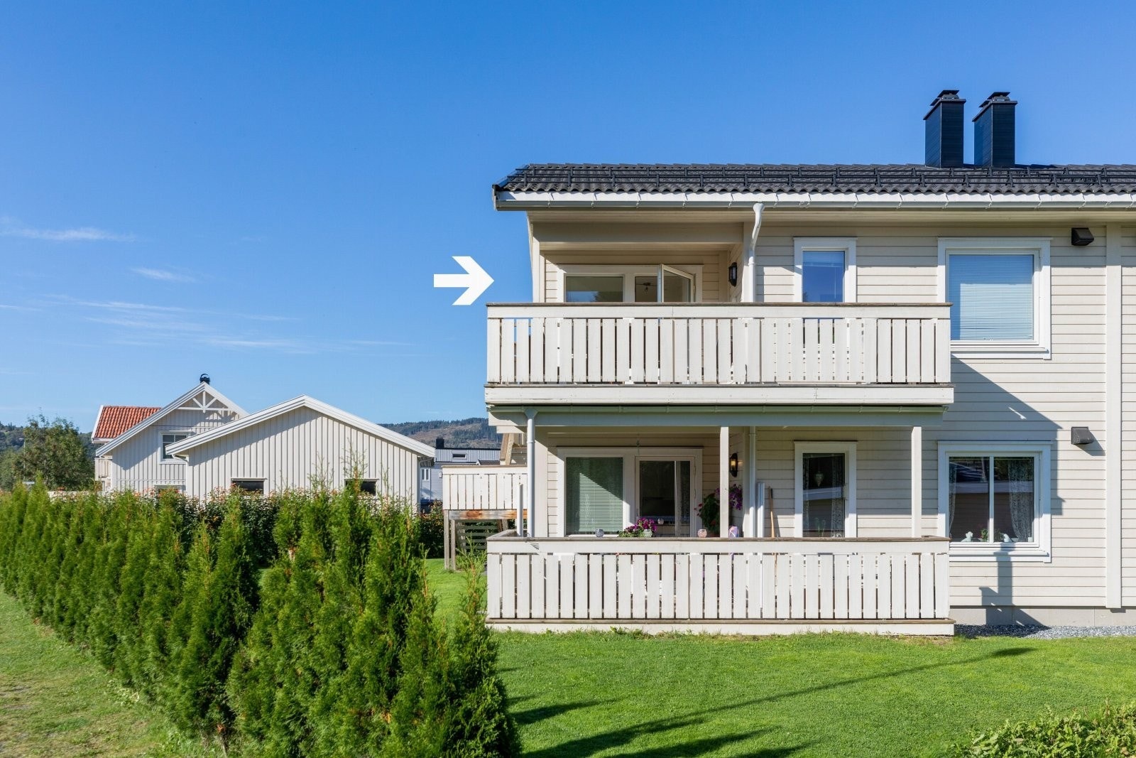 Leiligheten ligger i 2.etasje i flermannsbolig Galleribilde