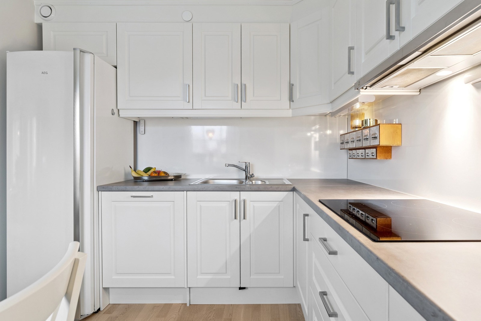 Det er installert komfyrvakt og lekkasjestopper for økt trygghet. Galleribilde