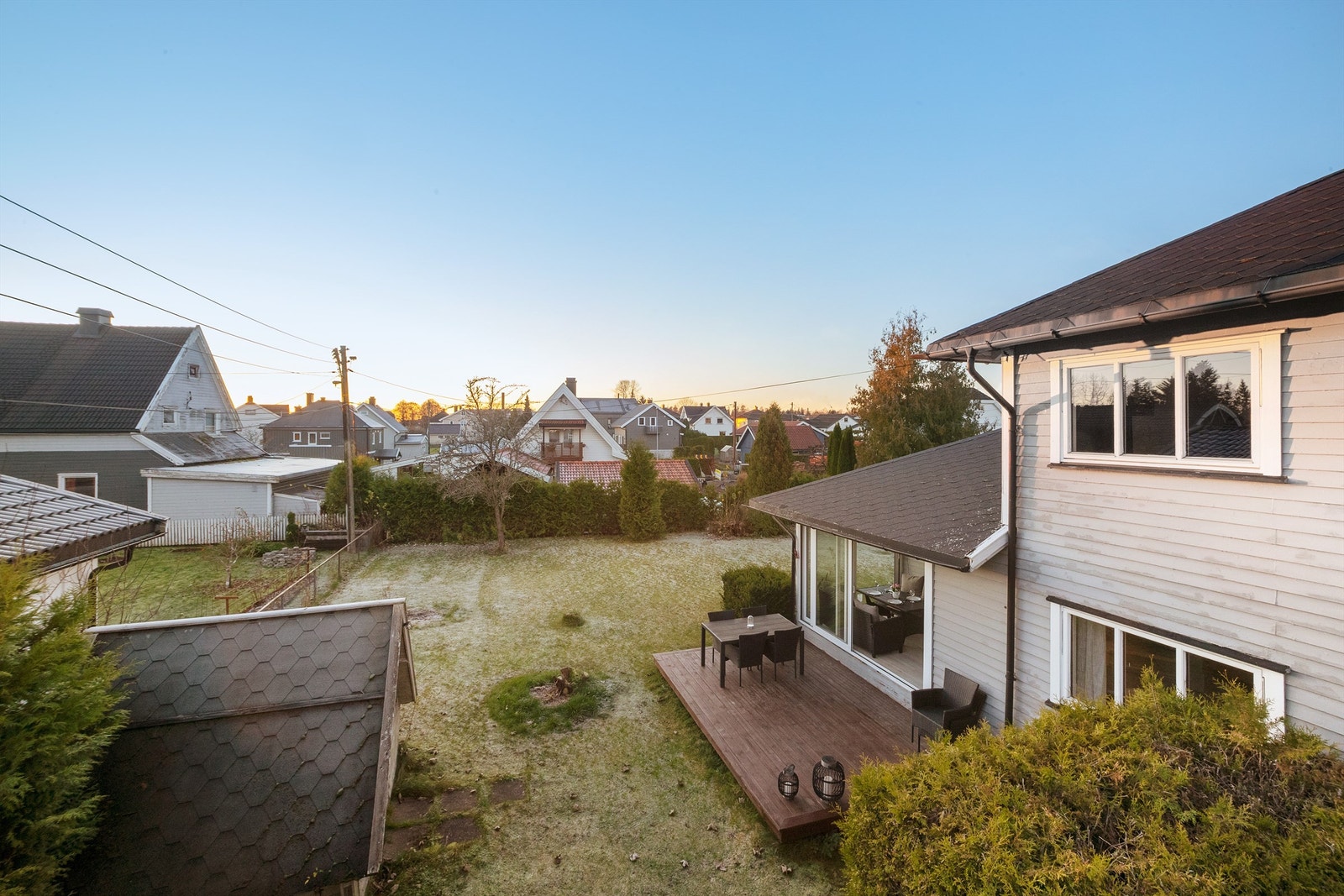 Utsikt fra garasjen Galleribilde