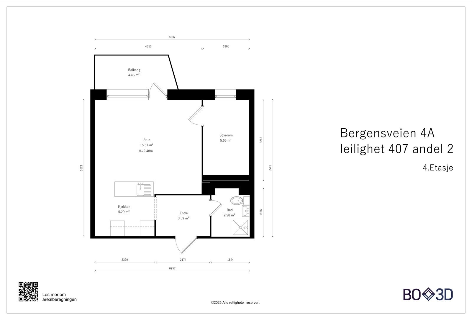 Takstmannens planskisse. Avvik kan forekomme. Galleribilde