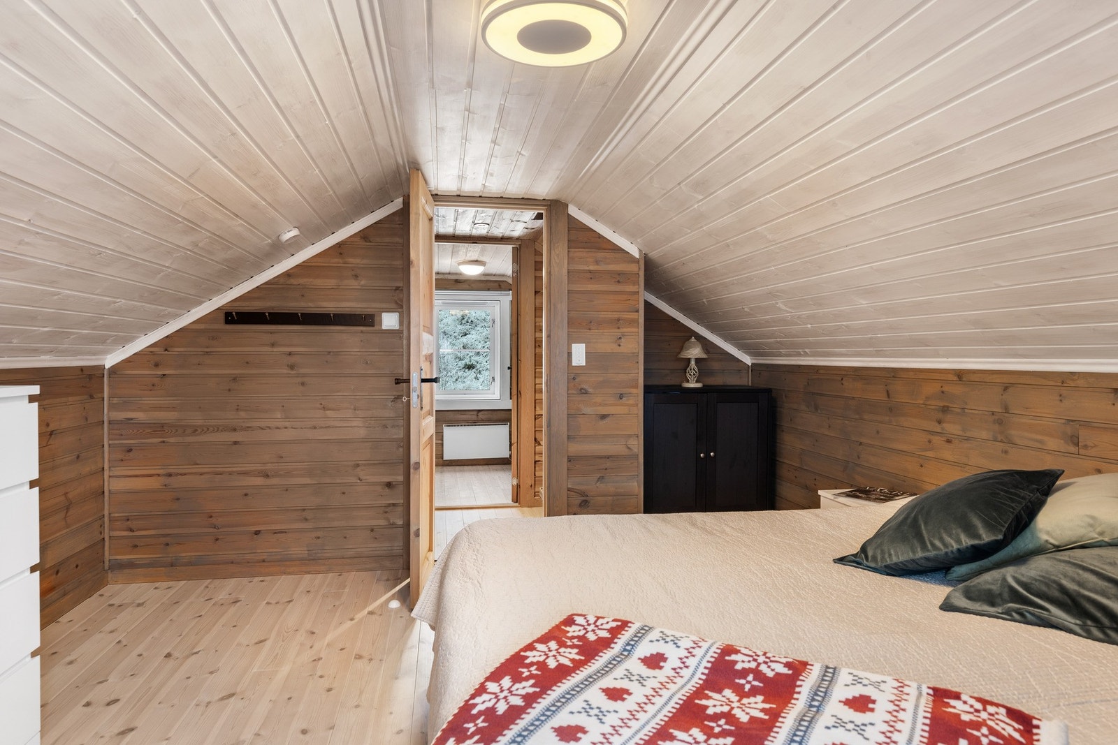 Her får du enkelt plass til dobbelseng (ikke godkjent for varig opphold). Galleribilde