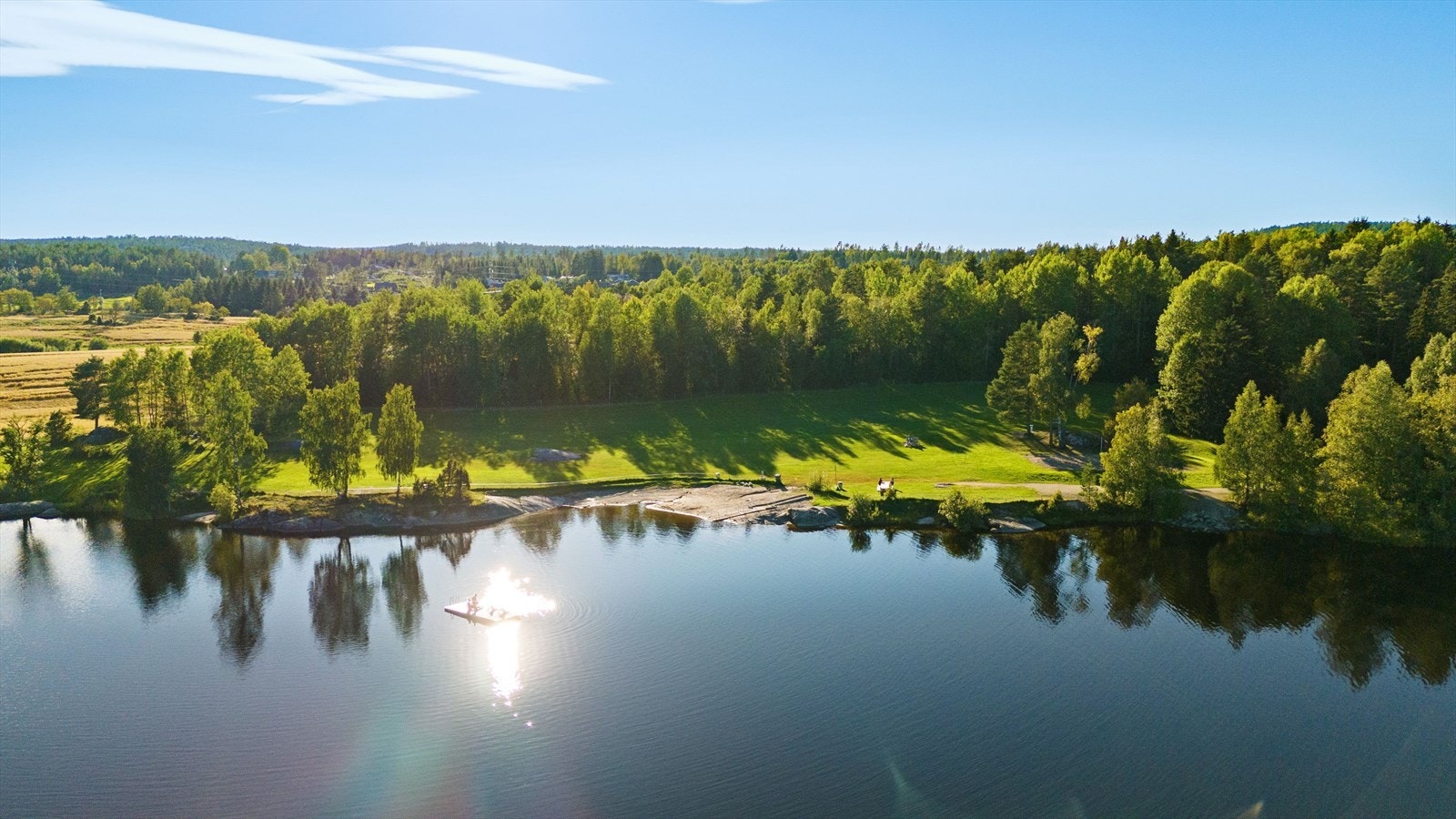 Badeplassen ved Vik Galleribilde
