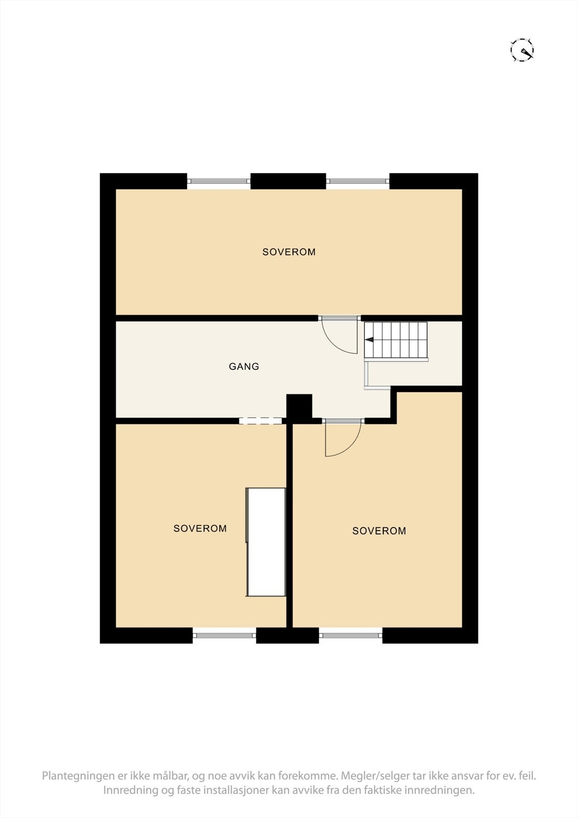 Plantegning loft. Galleribilde