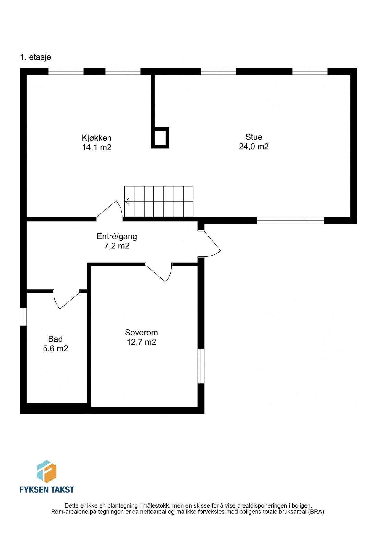 Planskisse 1.etasje Galleribilde