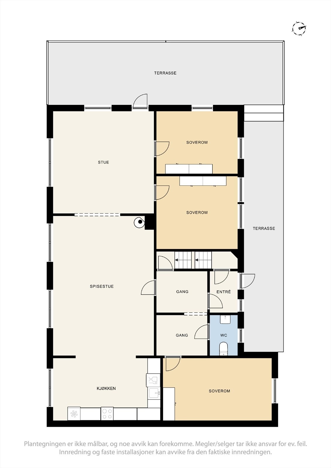 Plantegning første etasje Galleribilde