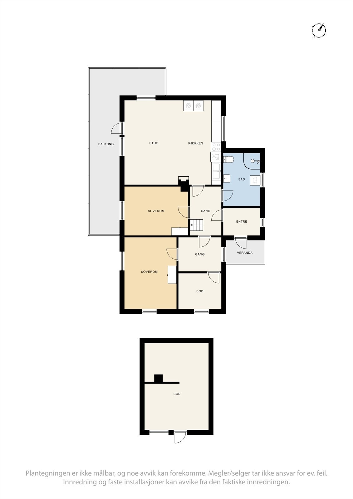 Plantegning Sirdaslveien 6157 Galleribilde