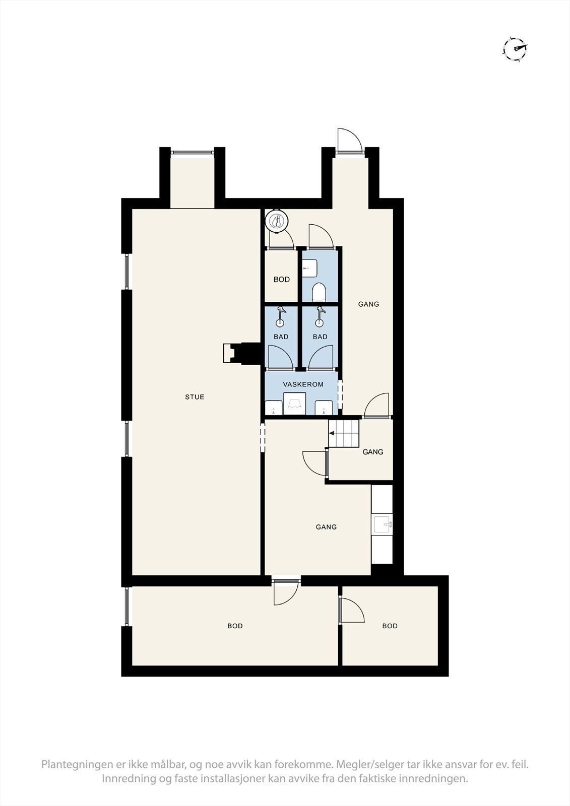 Plantegning kjeller Galleribilde