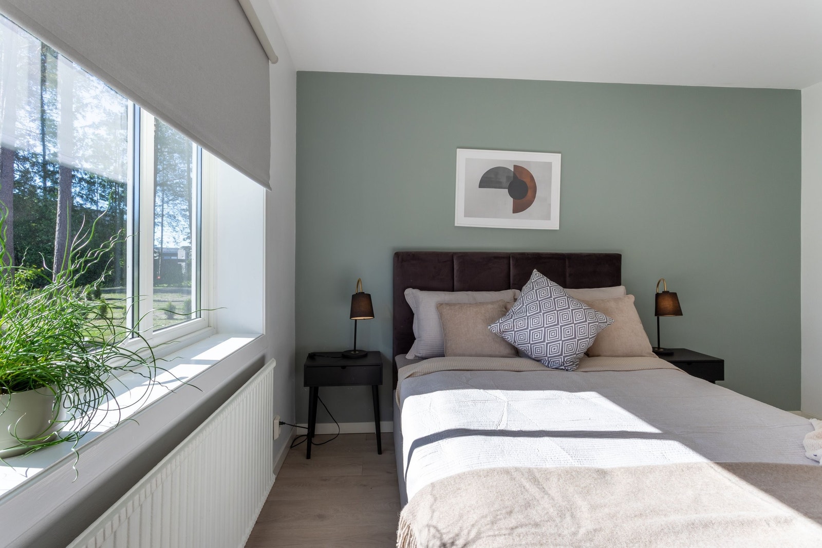Fin utsikt og godt med lys Galleribilde
