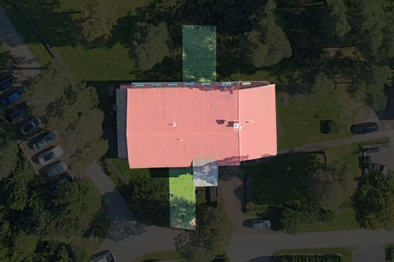 Oversikt privat hage Galleribilde