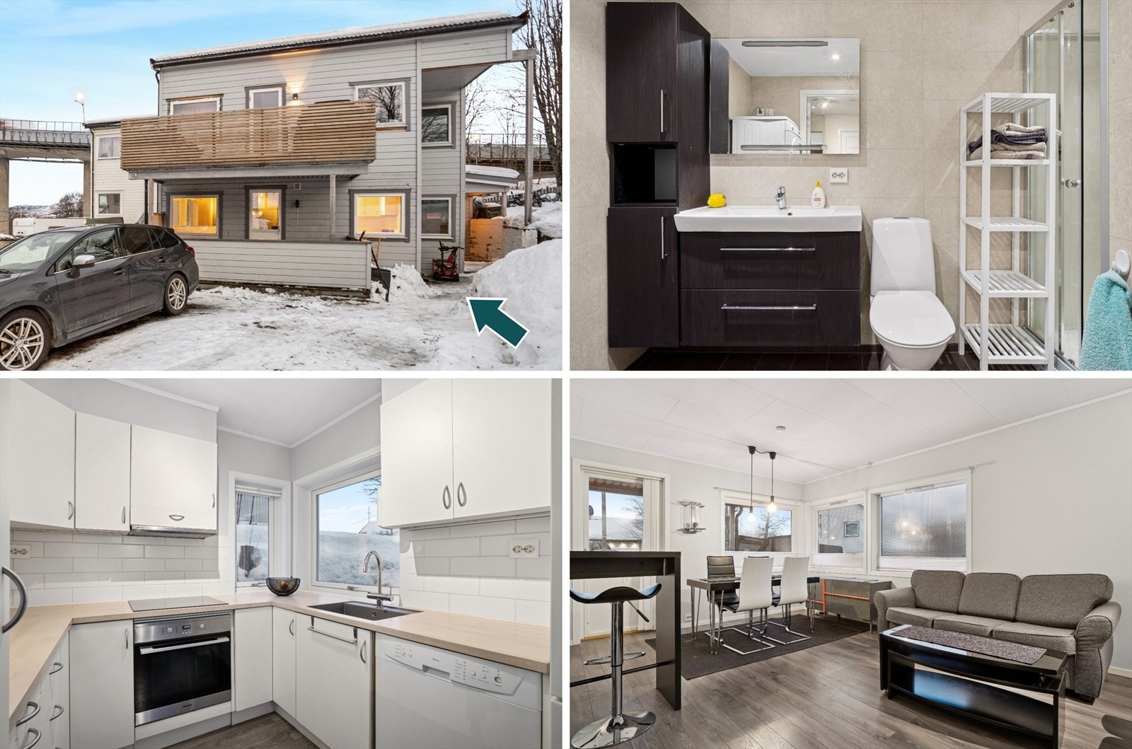 Alfred Hansens veg 13A - En 3-roms selveierleilighet i en seksjonert 2-mannsbolig med sentral beliggenhet i Tromsdalen Galleribilde