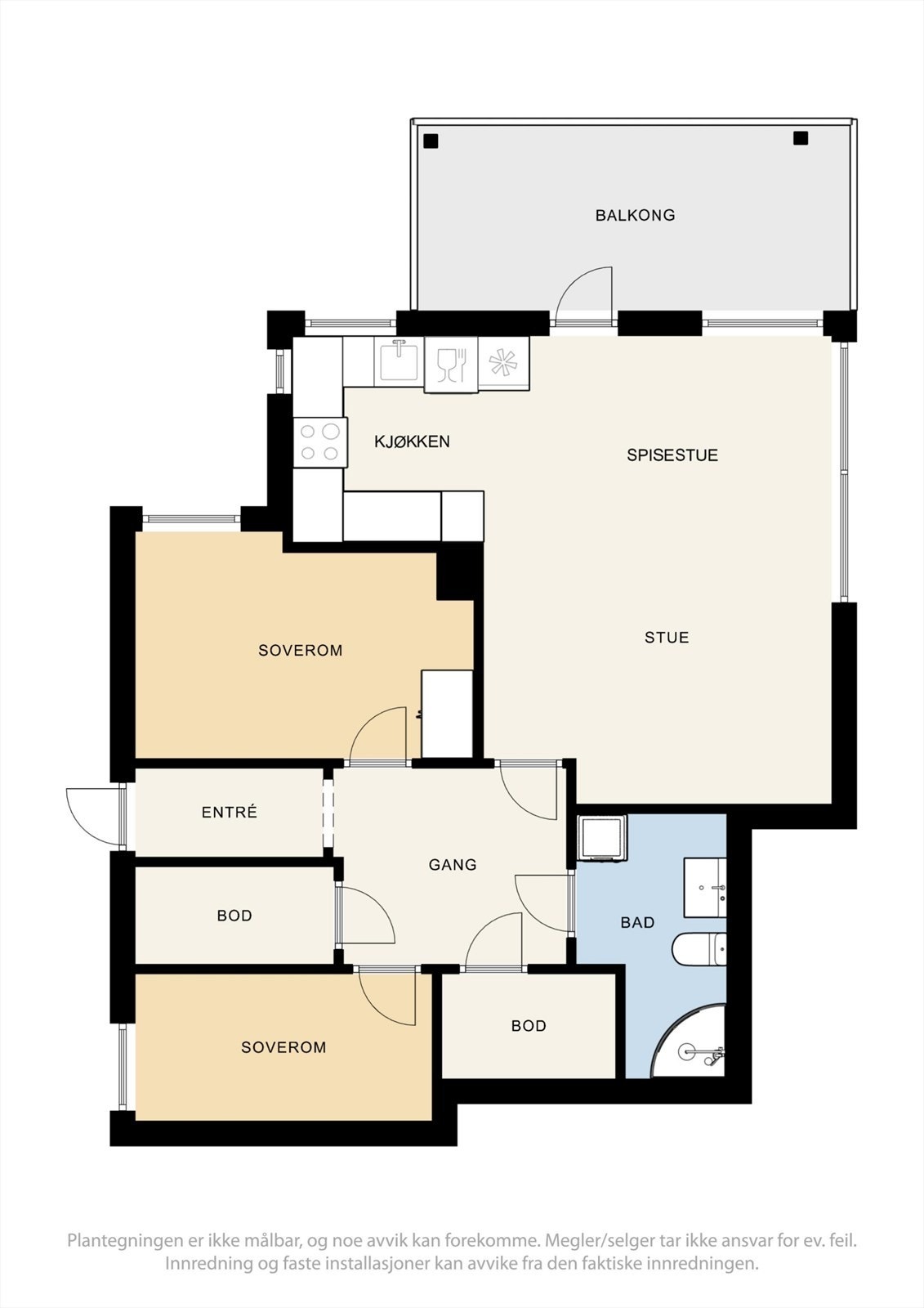 Plantegning - 1.etg. Galleribilde